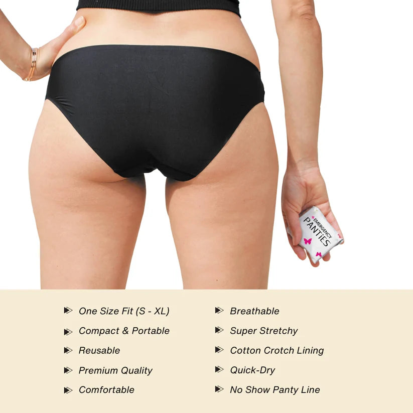 Panty Fresh - Emergency Panties Bikini - One Size (S-XL) - Findlay Rowe Designs