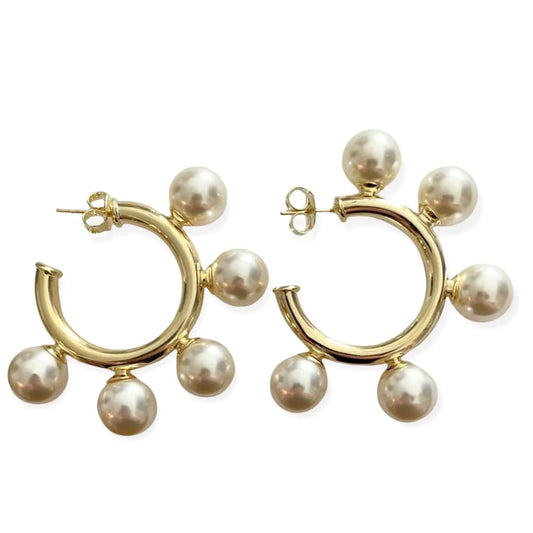 Sheila Fajl - Hoops - Gio - Shiny Gold - Findlay Rowe Designs