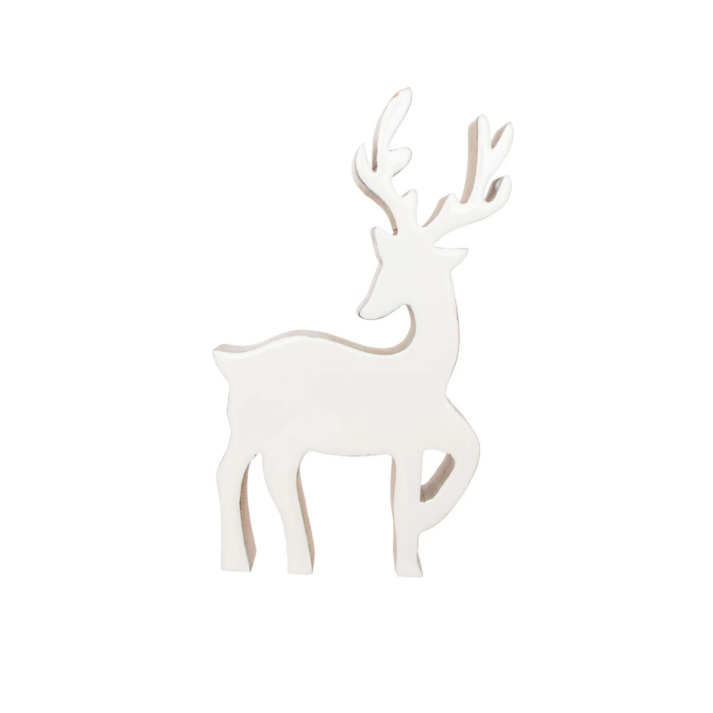 Dancing Deer - Mango Wood - White - Findlay Rowe Designs