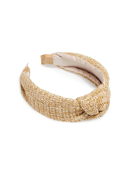 Shiraleah - Woven Lurex Knotted Headband - Natural - Findlay Rowe Designs