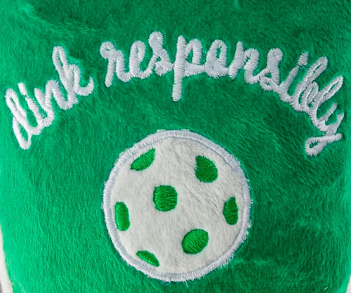 Dog Toy - Pickleball Paddle - Green Stripe - Findlay Rowe Designs