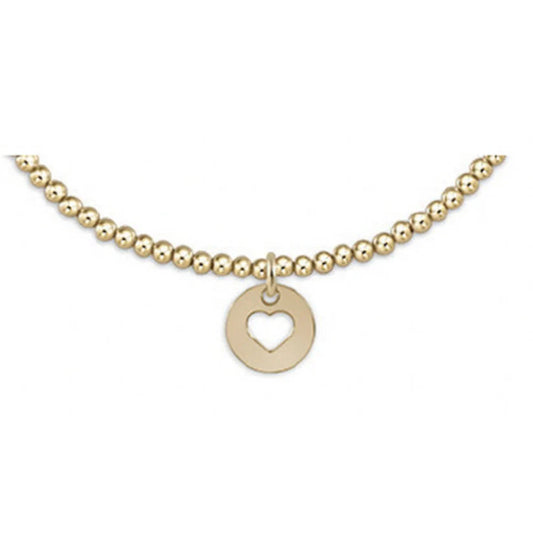 Enewton -egirl Classic Gold 2mm Bead Bracelet - Love Small Gold Disc - Findlay Rowe Designs