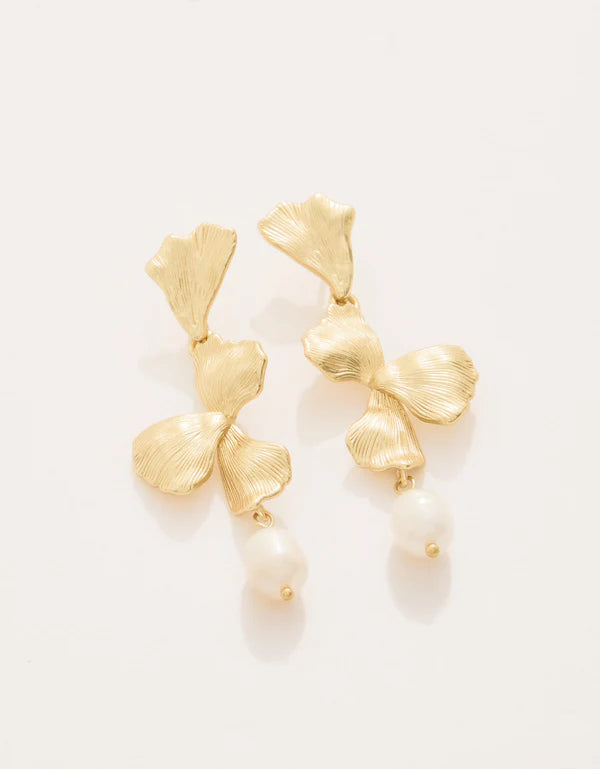 Spartina - Earring - Ginko Leaf Dangle Drop - Findlay Rowe Designs