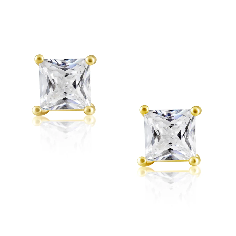 Sahira - Earrings - Radiant Cut Studs - Findlay Rowe Designs
