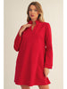 Jodifl - Dress - V Neck Long Sleeve - Mini