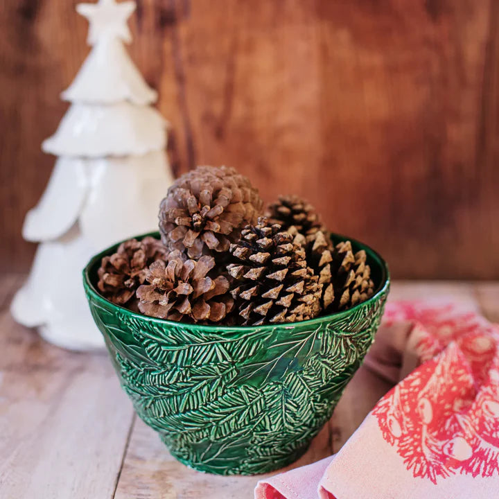 Vietri - Lastra Holiday - Figural Small Deep Bowl - Green