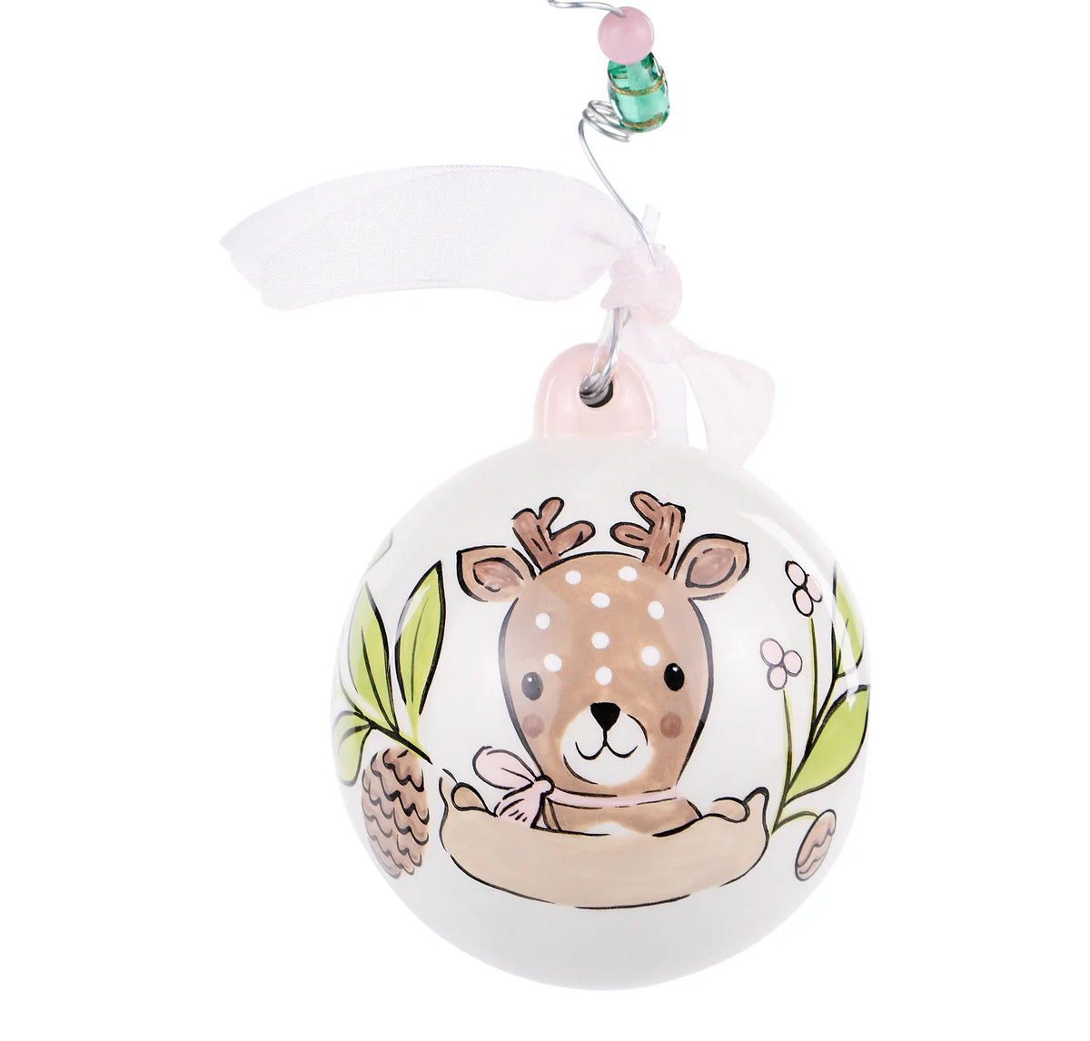 Glory Haus - Ornament - Baby Girl Deer 1st Christmas - Findlay Rowe Designs