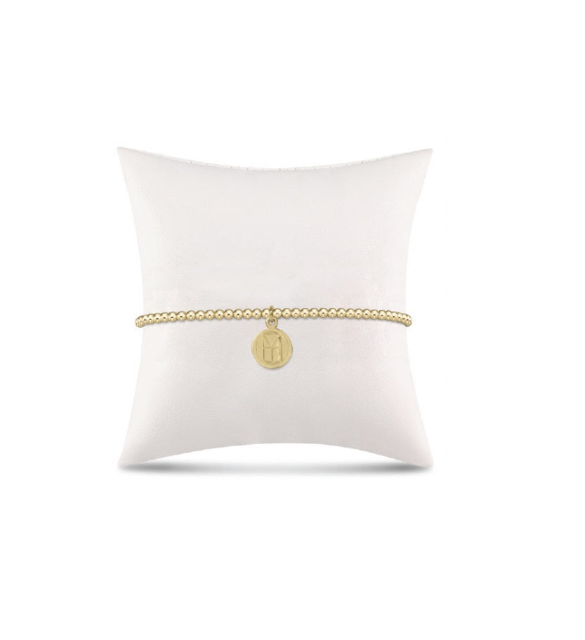 Enewton - Classic Gold 2mm Bead Bracelet - Be You - Small Gold Disc - Findlay Rowe Designs