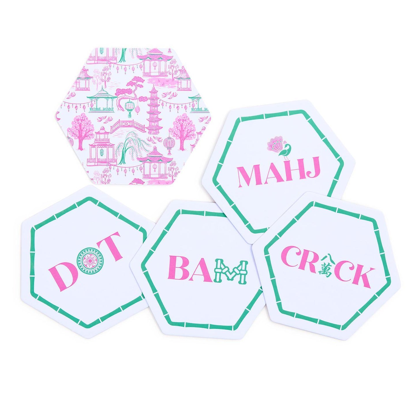 Paper Coasters in Gift Box - Let's Mahj