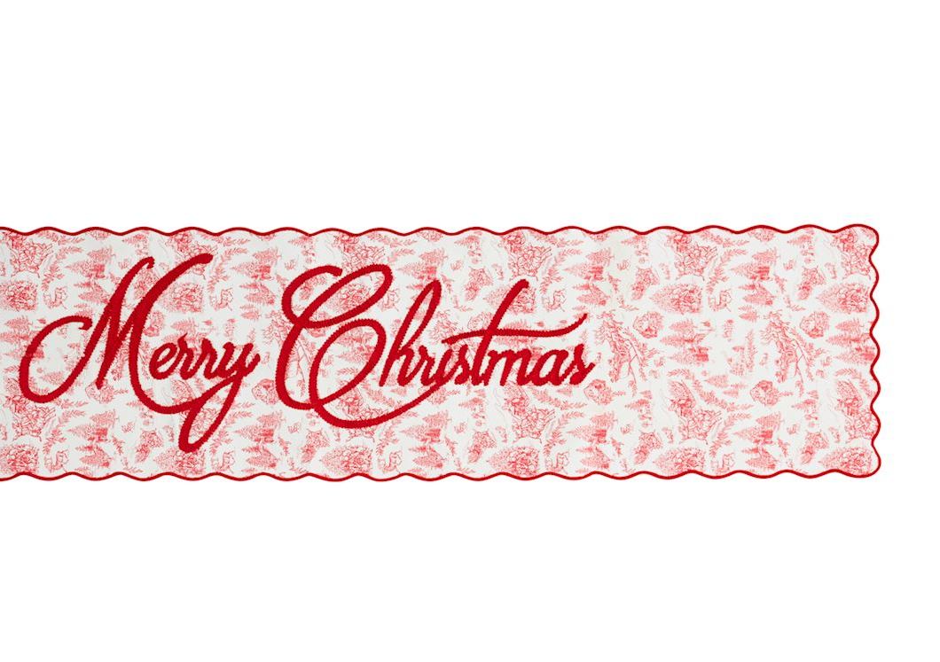 Mud Pie - Table Runner - Christmas Toile