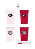 Tumbler - Aluminum Color Changing Cup 20 oz - University of Georgia - Findlay Rowe Designs