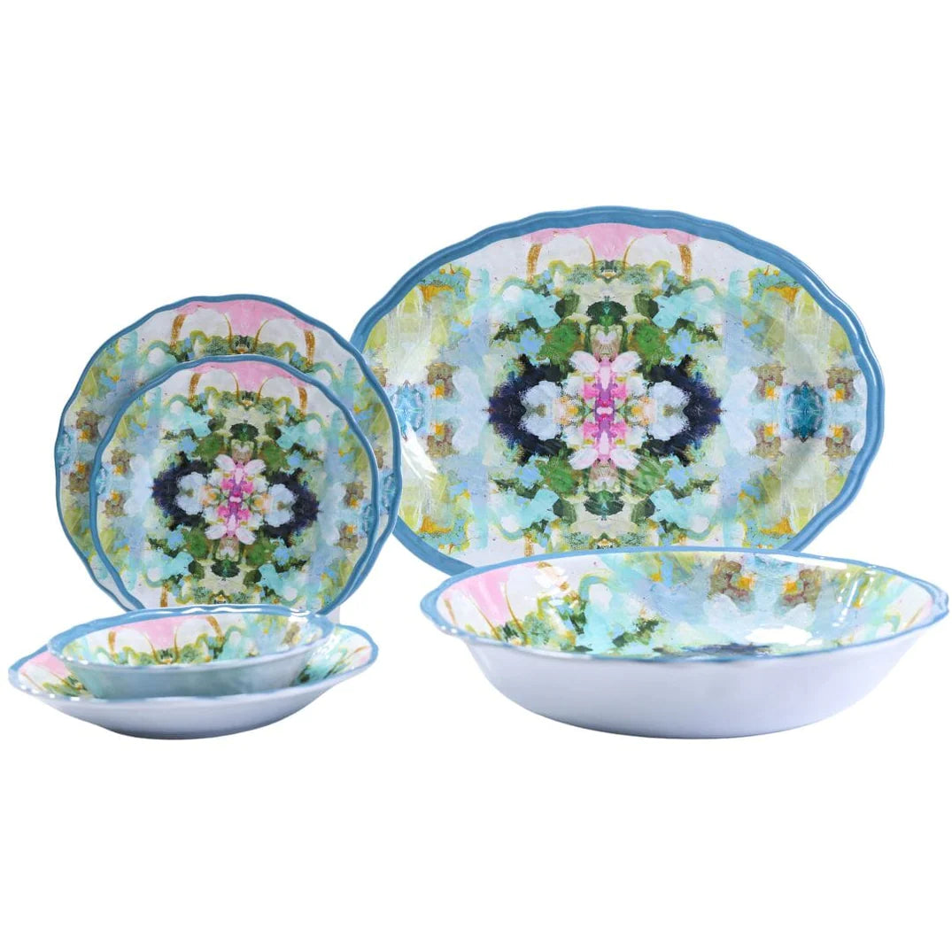 Laura Park- Melamine Serving Platter Nantucket Bloom - Findlay Rowe Designs