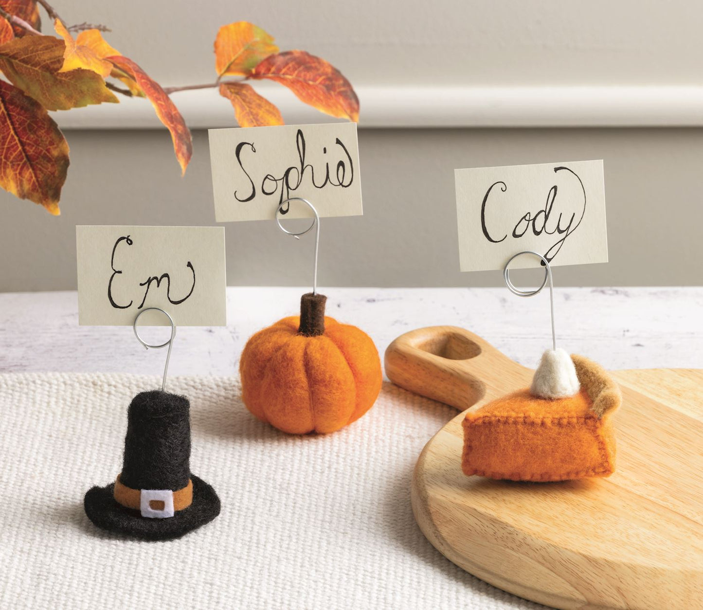 Mud Pie - Thanksgiving Felted Place Card Holders - Findlay Rowe Designs