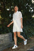 Dress - Floral Lace Button Down - Off White - Findlay Rowe Designs