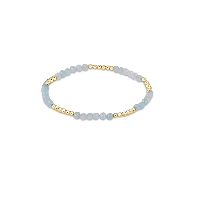 Enewton - Blissful Pattern 2.5mm Bead Bracelet - Aquamarine - Findlay Rowe Designs