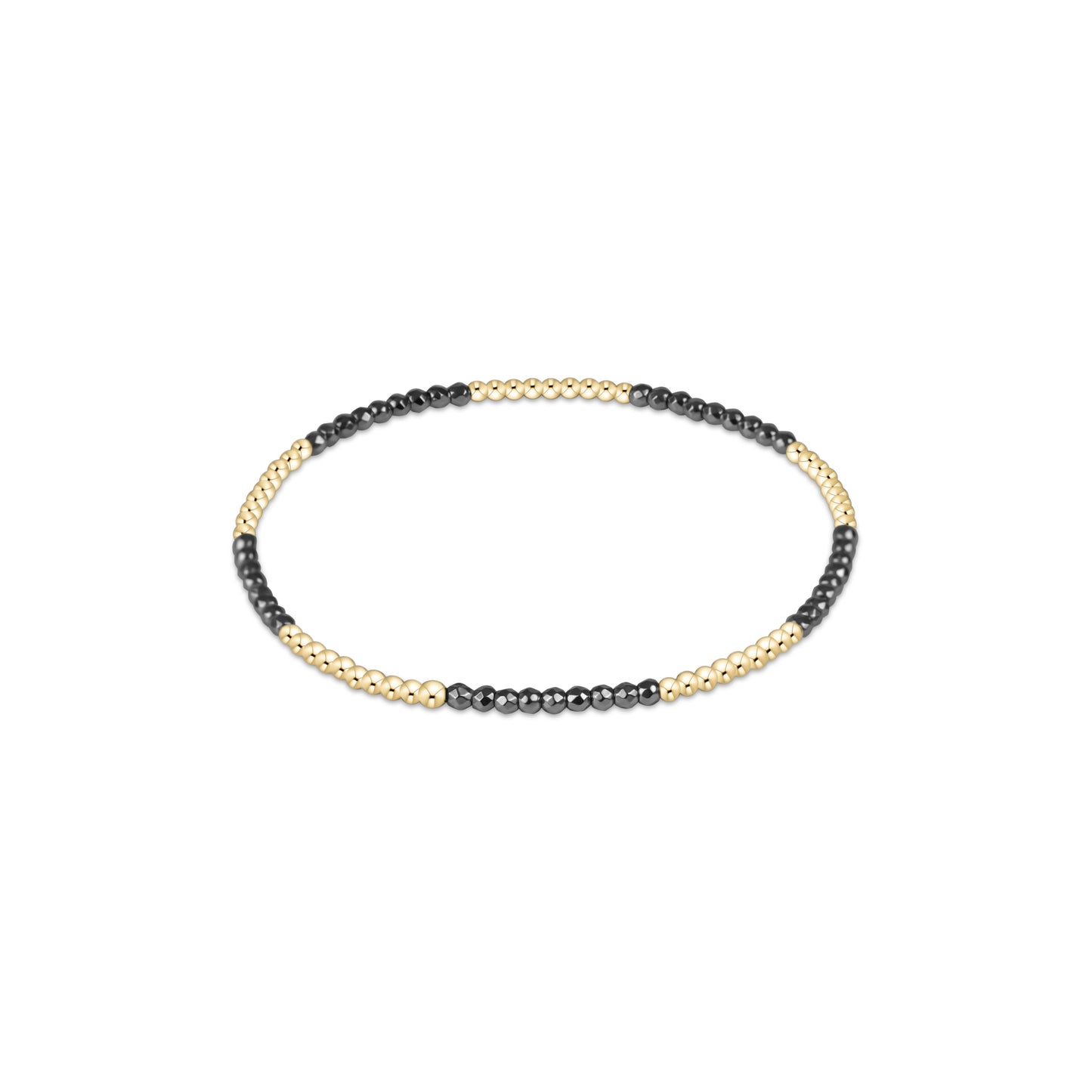 Enewton - Blissful Pattern 2mm Bead Bracelet - Silver Faceted Hematite - Findlay Rowe Designs