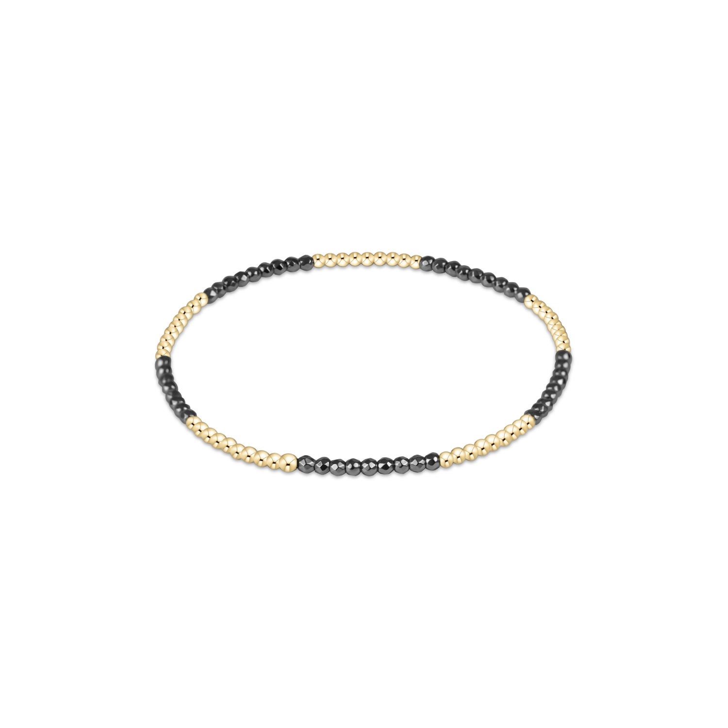 Enewton - Blissful Pattern 2mm Bead Bracelet - Silver Faceted Hematite - Findlay Rowe Designs