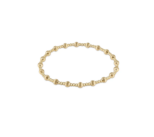 Enewton - Dignity Sincerity Pattern 4mm Bead Bracelet - Gold - Findlay Rowe Designs
