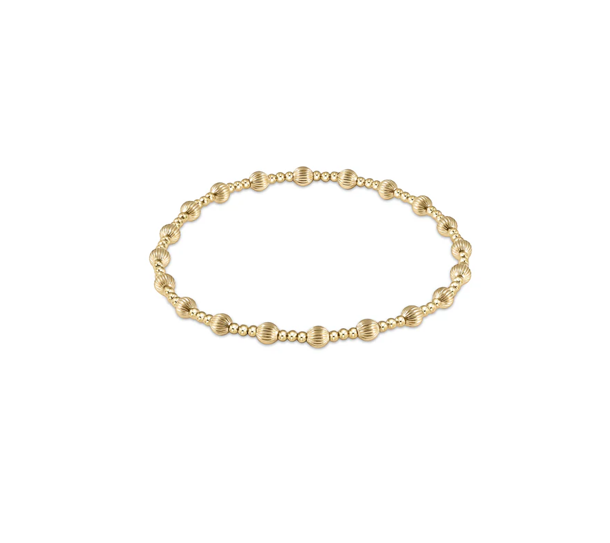 Enewton - Dignity Sincerity Pattern 4mm Bead Bracelet - Gold - Findlay Rowe Designs