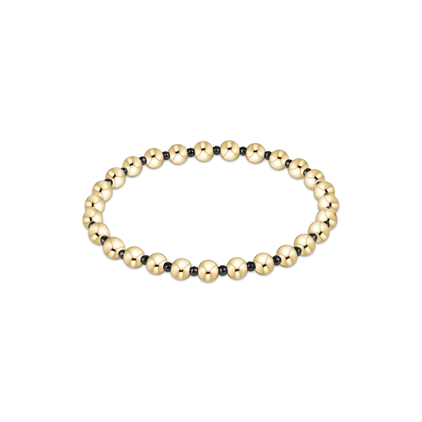 Enewton - Faceted Hematite Grateful Pattern 5mm Bead Bracelet - Findlay Rowe Designs