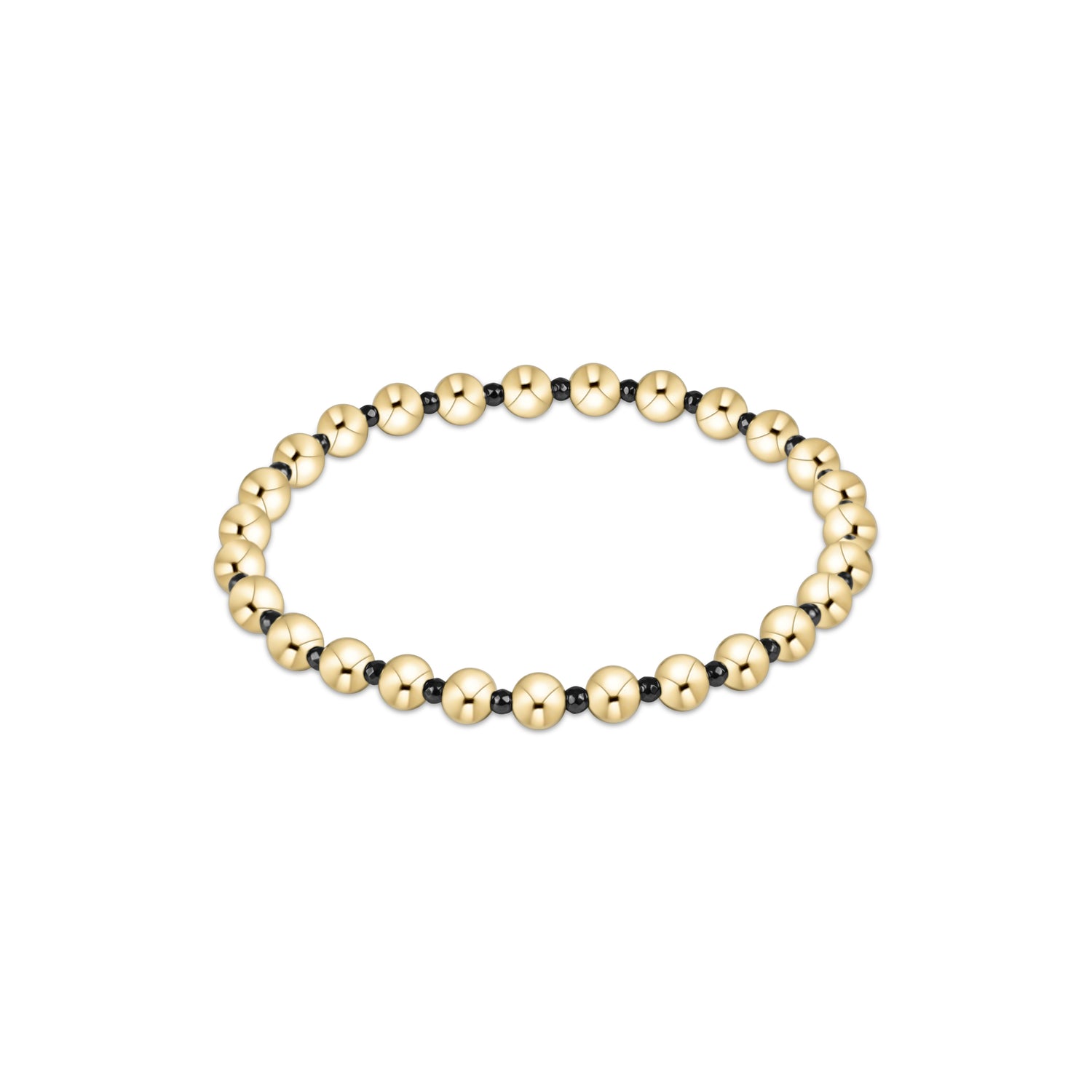 Enewton - Faceted Hematite Grateful Pattern 5mm Bead Bracelet - Findlay Rowe Designs