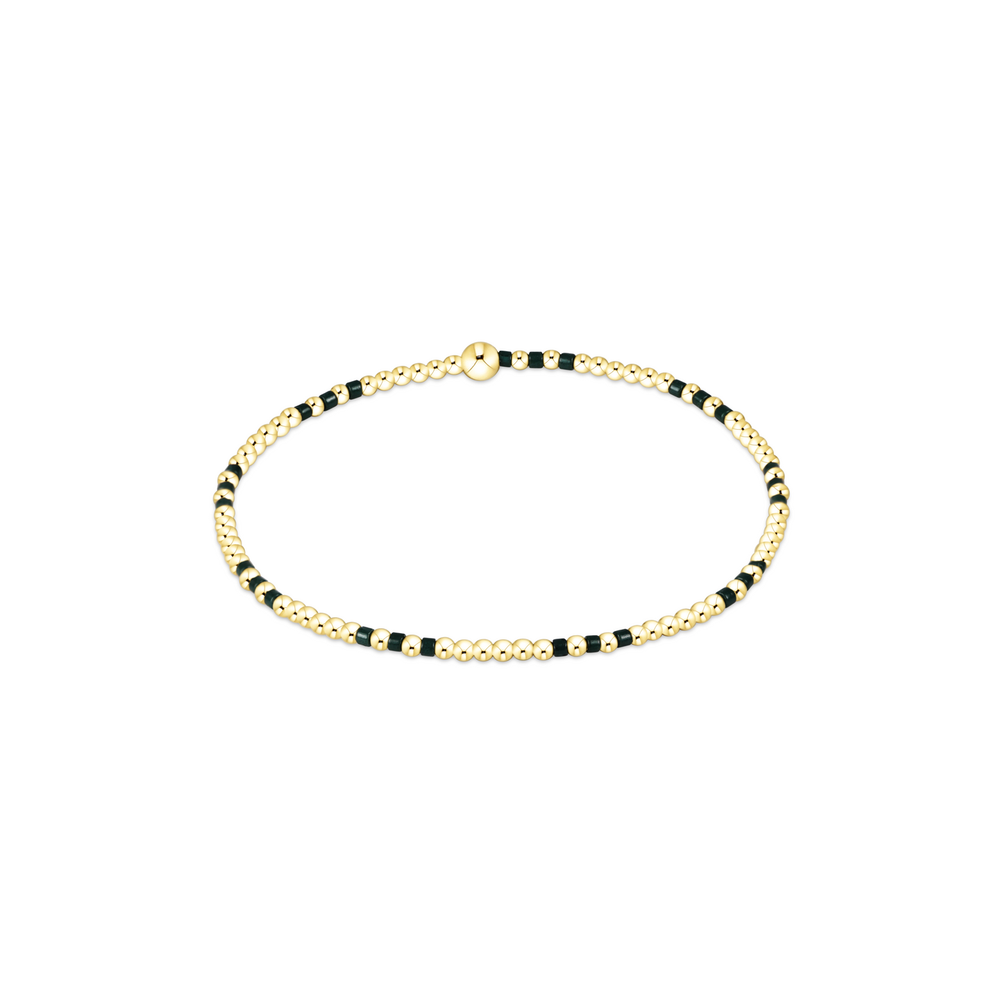 Enewton - Gameday Hope Joy Pattern 2mm Bead Bracelet - Dark Green - Findlay Rowe Designs