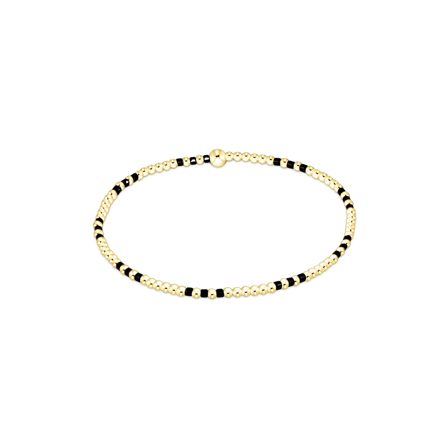 Enewton - Gameday Hope Joy Pattern 2mm Bead Bracelet - Onyx - Findlay Rowe Designs