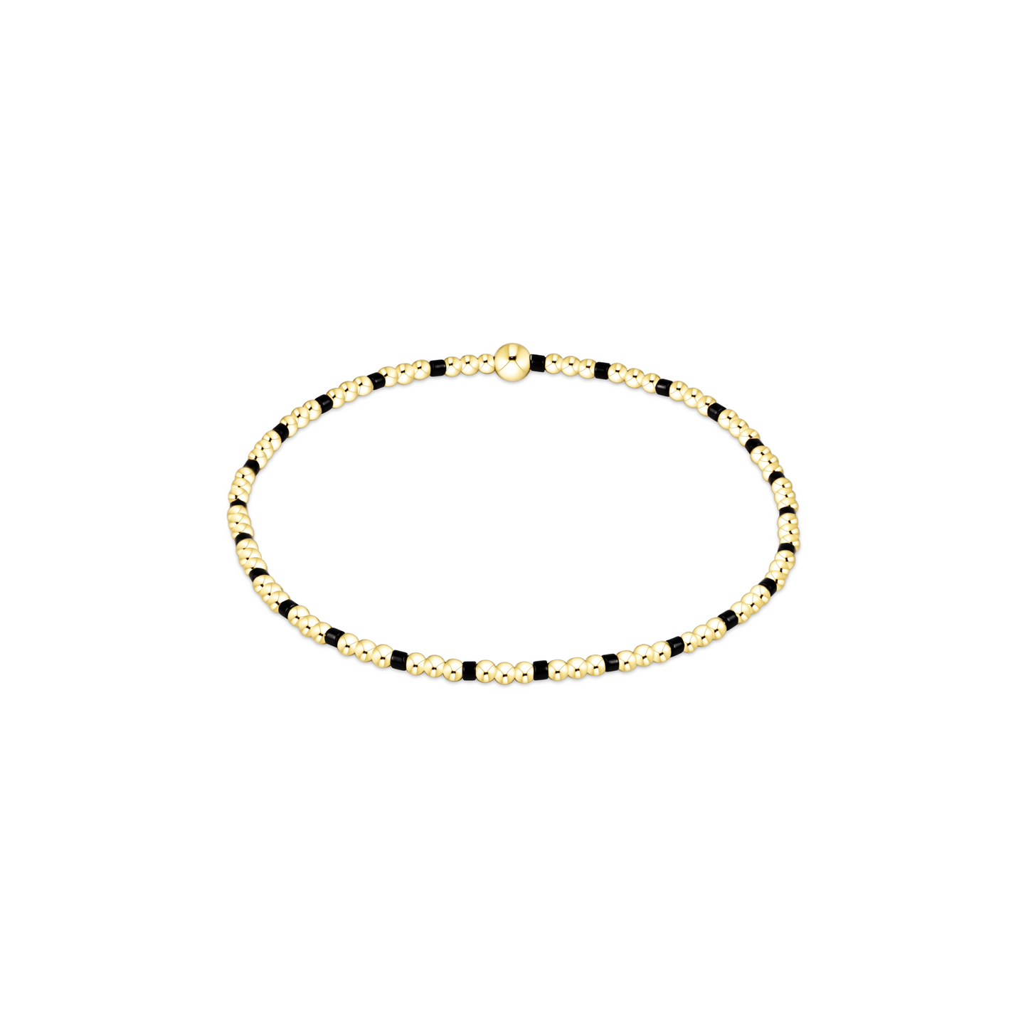 Enewton - Gameday Hope Sincerity Pattern 2mm Bead Bracelet - Onyx - Findlay Rowe Designs