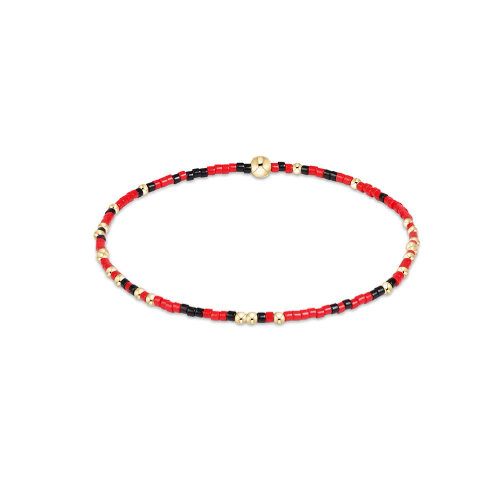 Enewton - Gameday Hope Unwritten Bracelet - Red - Black - Findlay Rowe Designs