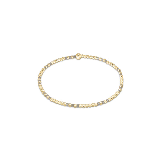 Enewton - Hope Joy Pattern 2mm Bead Bracelet - Taupe With A Twist, - Findlay Rowe Designs