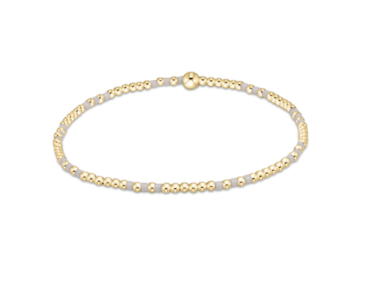 Enewton - Hope Joy Pattern 2mm Bead Bracelet - White - Findlay Rowe Designs