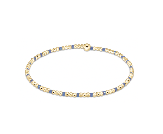 Enewton - Hope Sincerity Pattern 2mm Bead Bracelet - Bright Blue - Findlay Rowe Designs