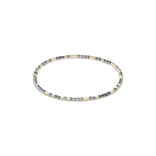 Enewton - Hope Unwritten Bright Silver Faceted Hematite 2mm Bead Bracelet - Findlay Rowe Designs