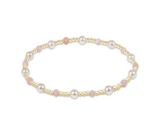 Enewton - Pearl Sincerity Pattern 4mm Bead Bracelet -  Pink Opal - Findlay Rowe Designs