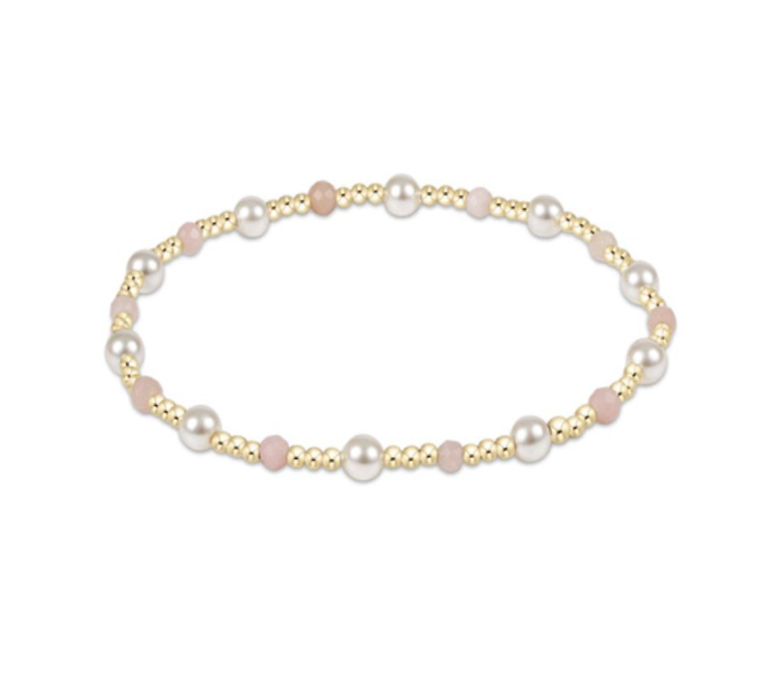 Enewton - Pearl Sincerity Pattern 4mm Bead Bracelet - Pink Opal - Findlay Rowe Designs