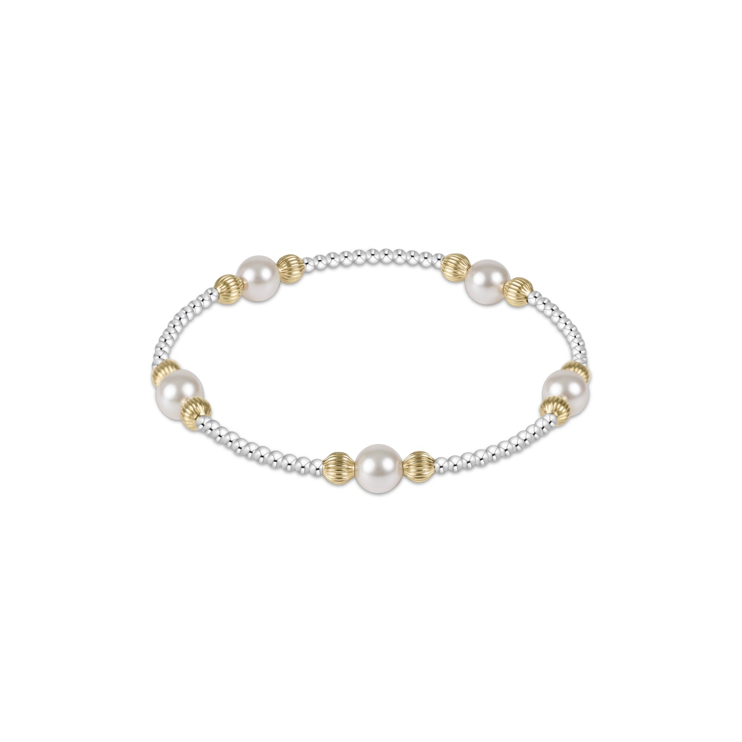 Enewton - Purpose Dignity Pearl 6mm Bead Bracelet - Mixed Metal - Findlay Rowe Designs