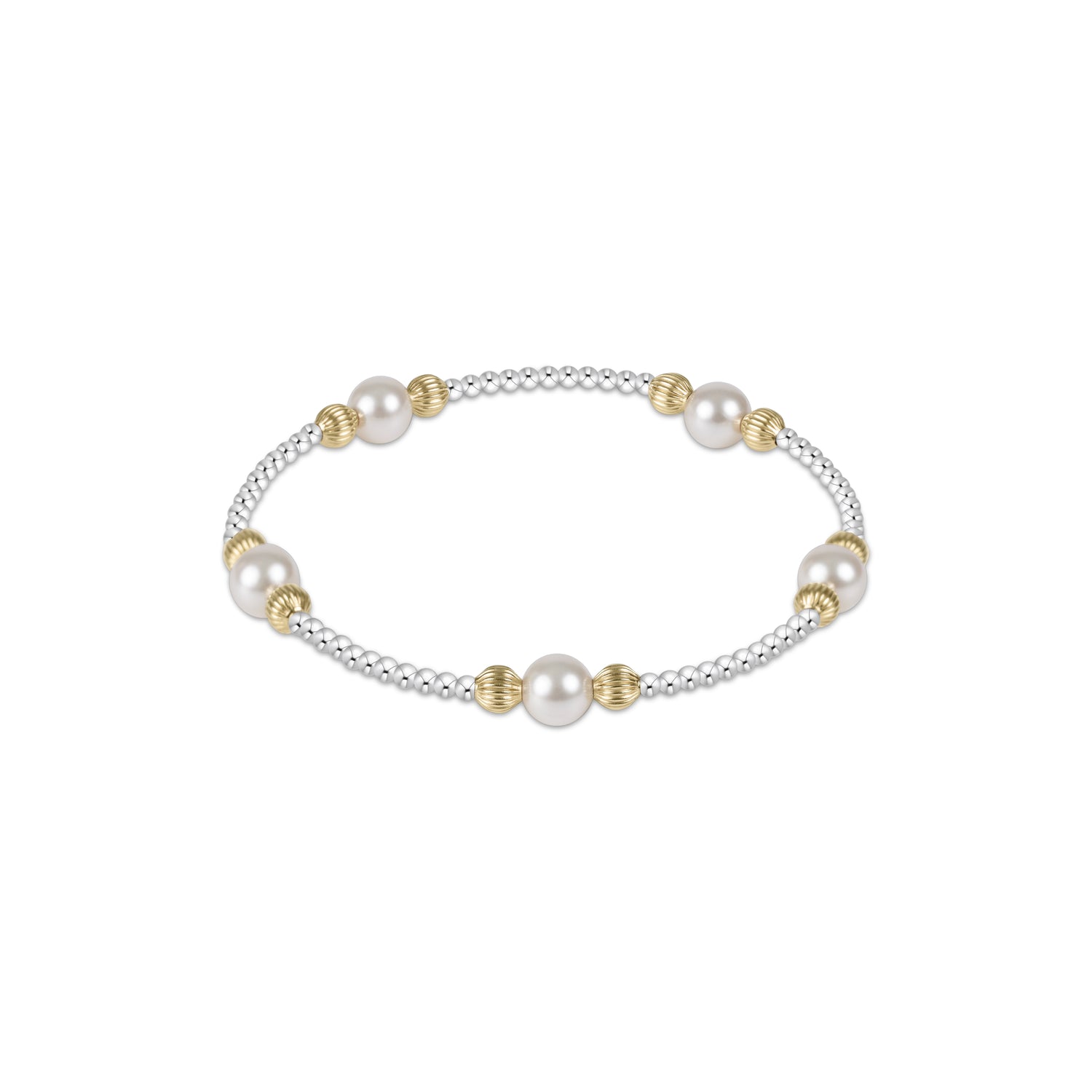 Enewton - Purpose Dignity Pearl 6mm Bead Bracelet - Mixed Metal - Findlay Rowe Designs