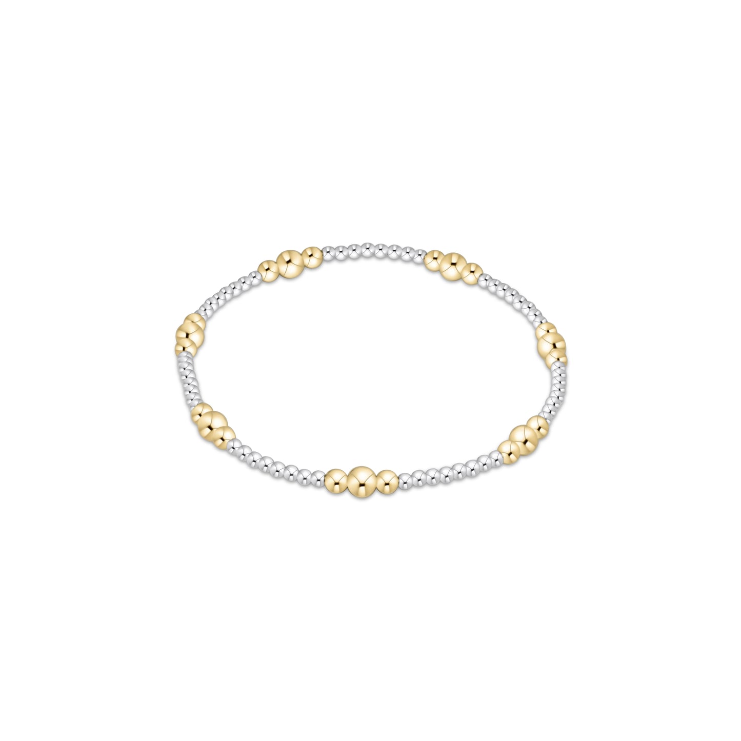 Enewton - Purpose Gold 4mm Bead Bracelet - Mixed Metal - Findlay Rowe Designs