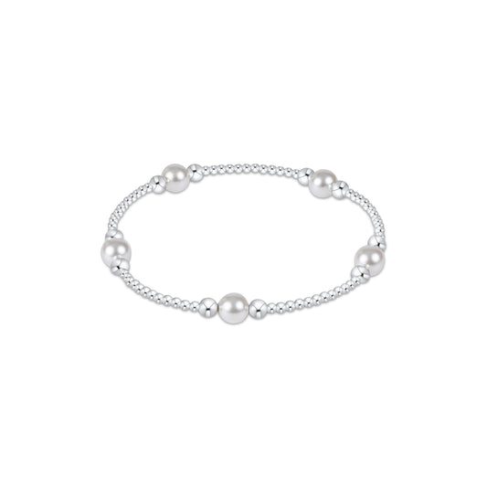 Enewton - Purpose Pearl 6mm Bead Bracelet - Sterling - Findlay Rowe Designs