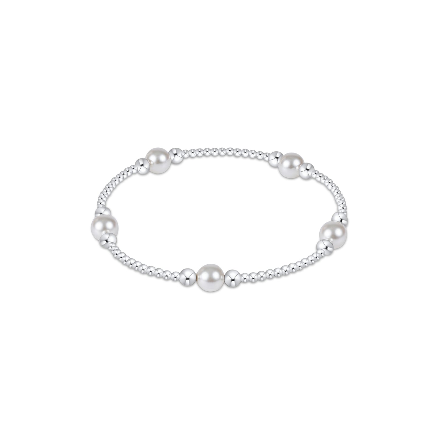 Enewton - Purpose Pearl 6mm Bead Bracelet - Sterling - Findlay Rowe Designs