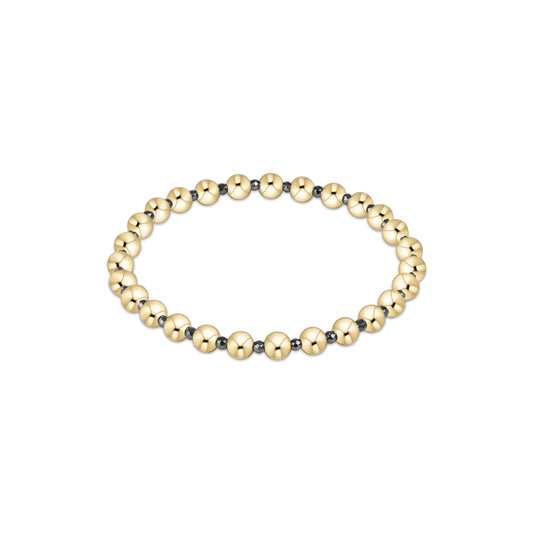Enewton - Silver Faceted Hematite Grateful Pattern 5mm Bead Bracelet - Findlay Rowe Designs