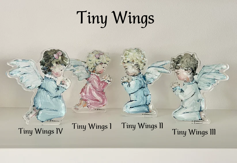 Chelsea McShane - Acrylic Block - Tiny Wings III - Large - Findlay Rowe Designs