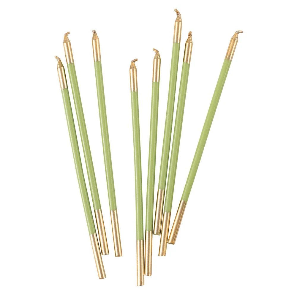Caspari - Birthday Slims - moss green - Findlay Rowe Designs