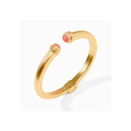 Julie Vos - Bracelet - Portofino Demi Cuff - Melon Jade - Findlay Rowe Designs