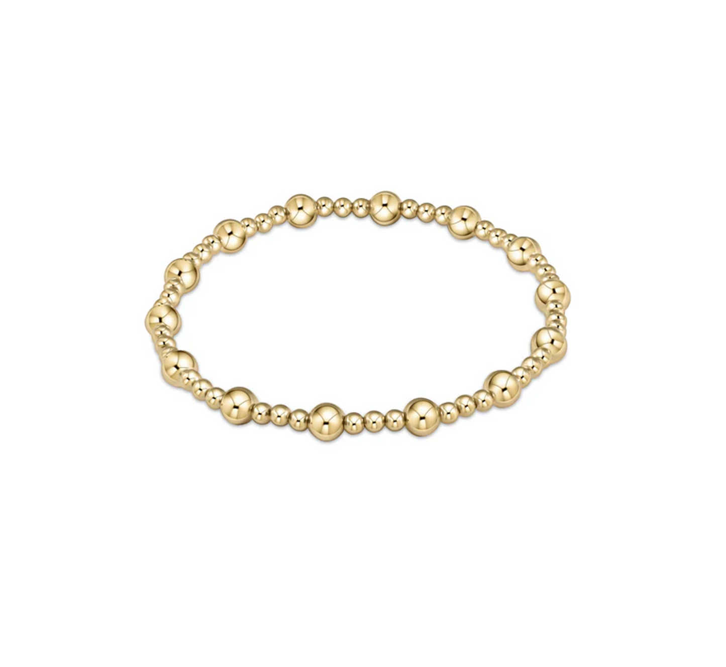 Enewton - Classic Sincerity Pattern 5mm Bead Bracelet - Gold - Findlay Rowe Designs