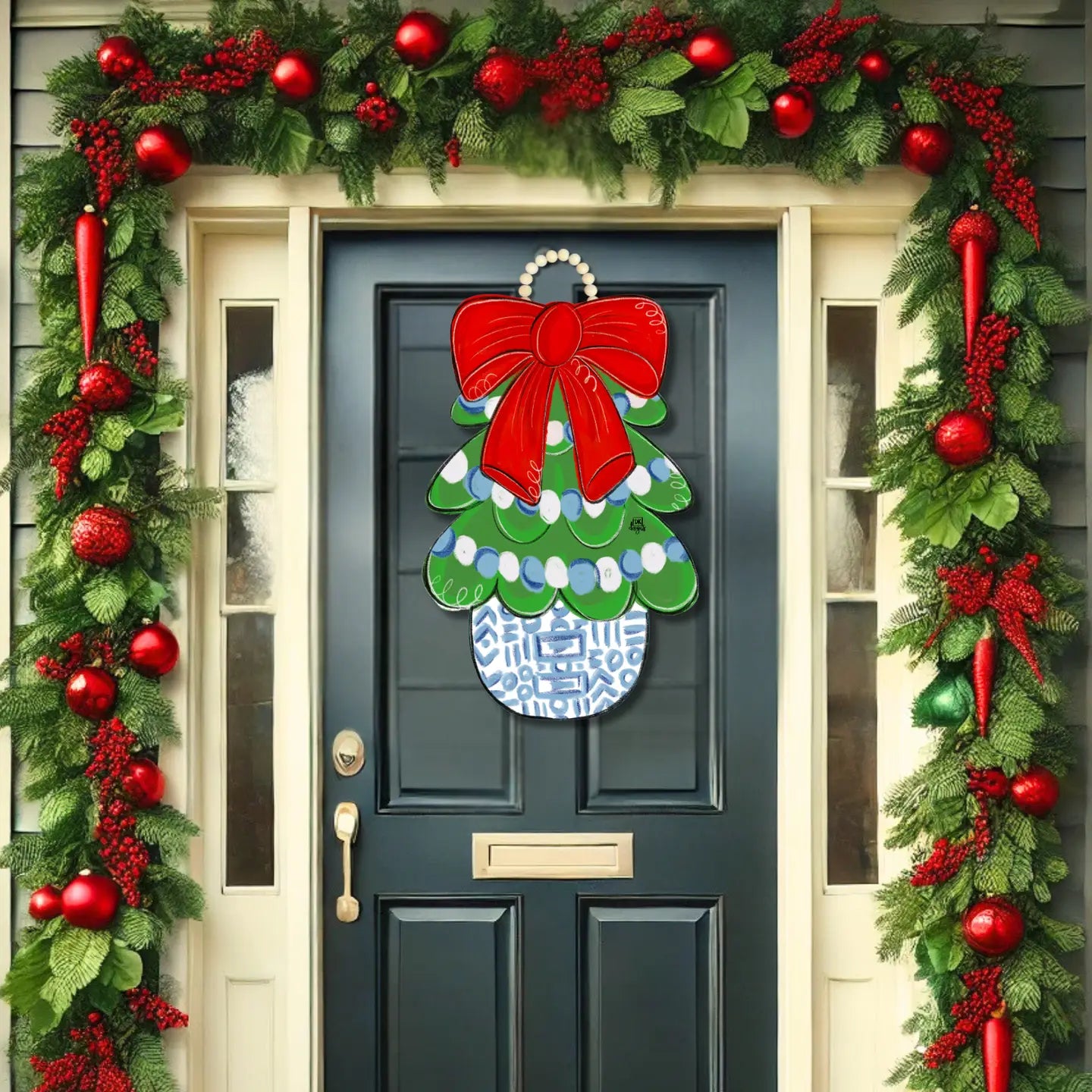 Door Hanger - DK Designs - Chinoiserie Tree - Findlay Rowe Designs