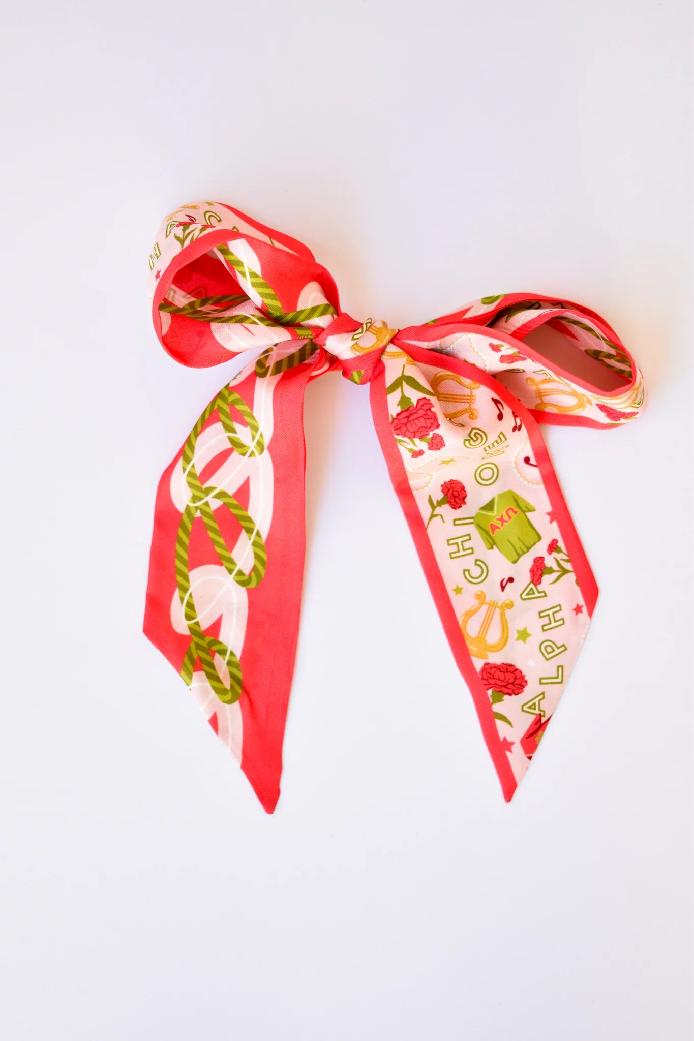 Saturday Silks - Skinny Scarf - Greek Life
