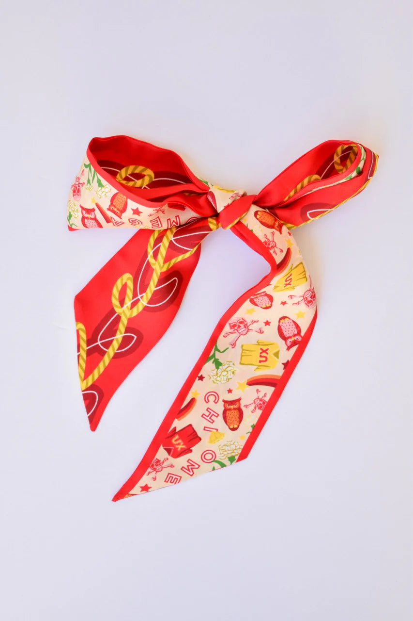 Saturday Silks - Skinny Scarf - Greek Life