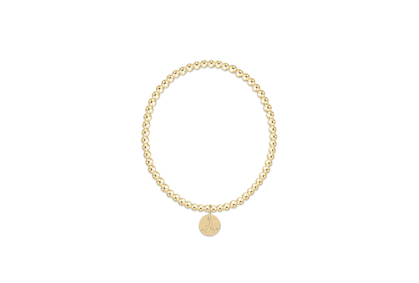 Enewton - ECollegiate Classic Gold 3mm Bracelet - Alabama Disc - Findlay Rowe Designs