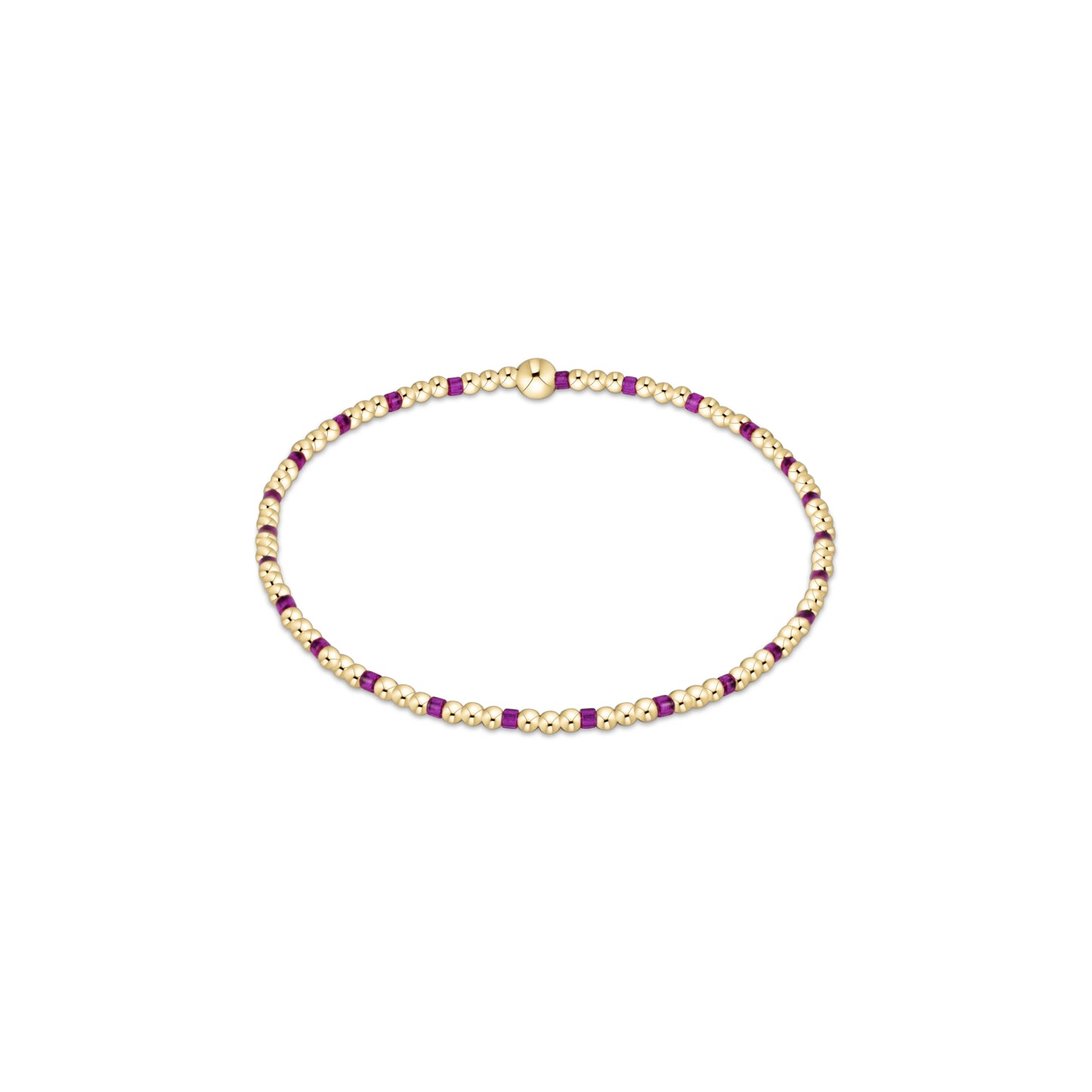 Enewton - Egirl - Hope Sincerity Pattern 2mm Bead Bracelet - Fuchsia